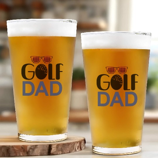 Golf Dad Father's Day Gift Glass Cups