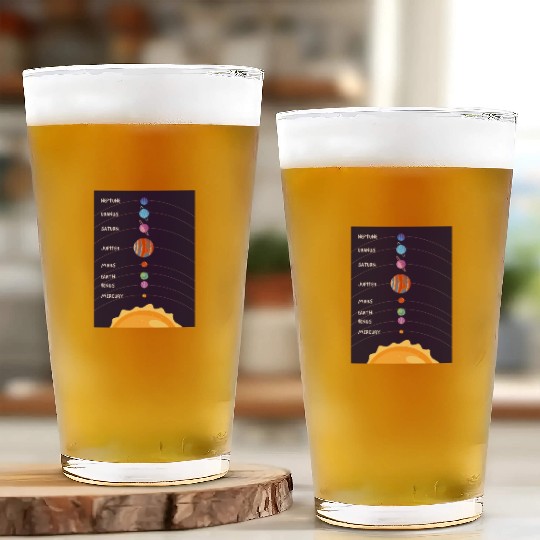 Solar System Glass Cups