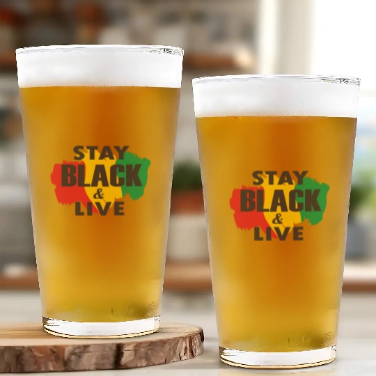 Juneteenth Day 1865, Stay Black And Live Glass Cups
