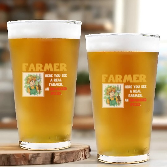 Real farmer endangered species farming farmers Glass Cups