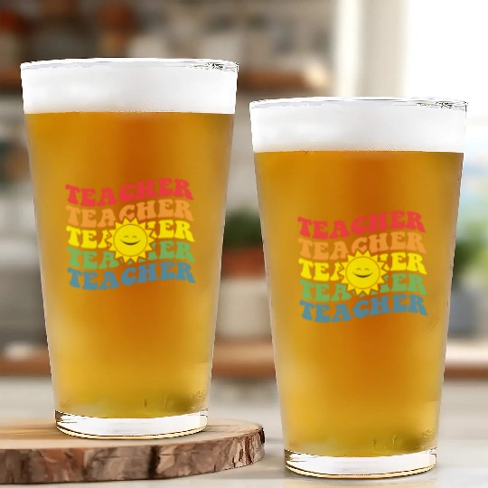 Teacher,Kindergarten Teacher Lovely Retro Teacher Glass Cups