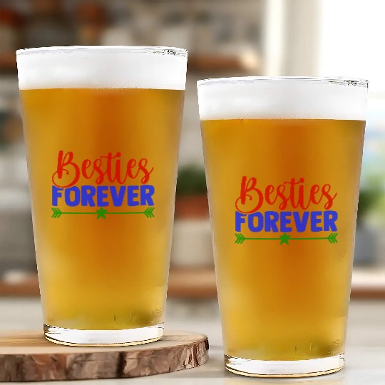 Besties Forever Glass Cups