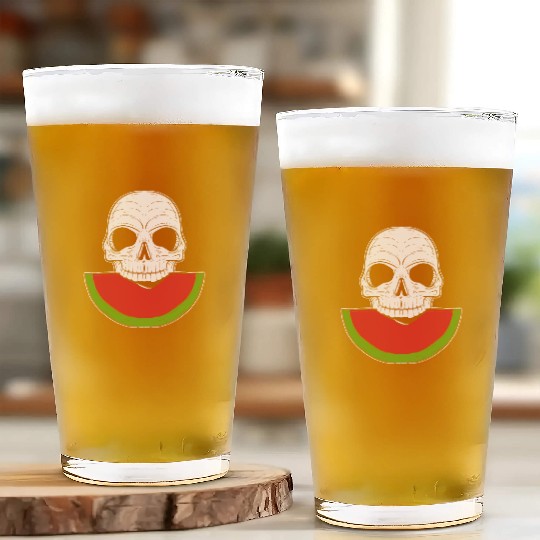 Watermelon Skull Fruitarianism Gift Glass Cups