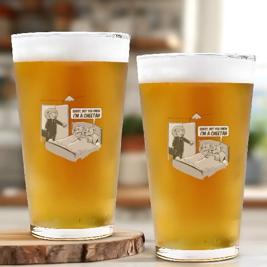 Cheating cheetah Glass Cups