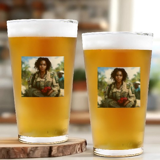 Beautiful US army combat medic painting Glass Cups