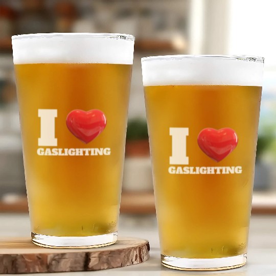 Ilove gaslighting Glass Cups