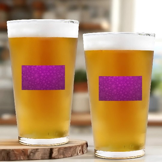 Purple Snowflakes Aesthetic Pattern Glass Cups