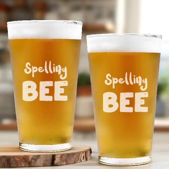 Spelling Bee - Teacher Glass Cups