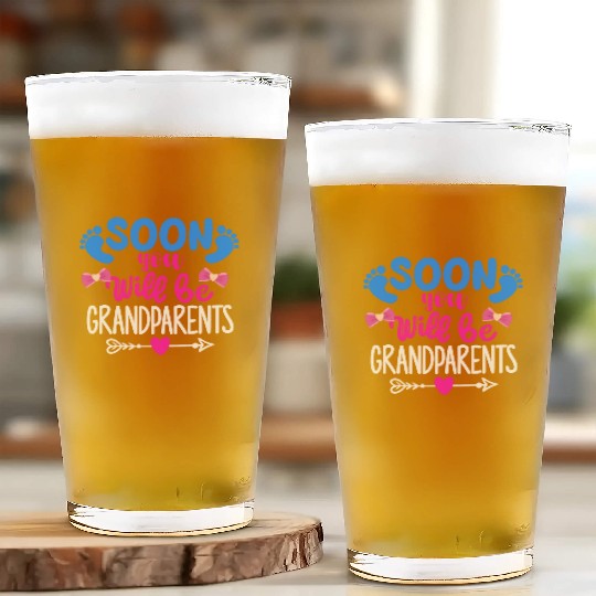 We Will Become Grandparents, Be Grandparents Glass Cups
