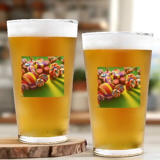 A glimpse into candy land version 2 Glass Cups