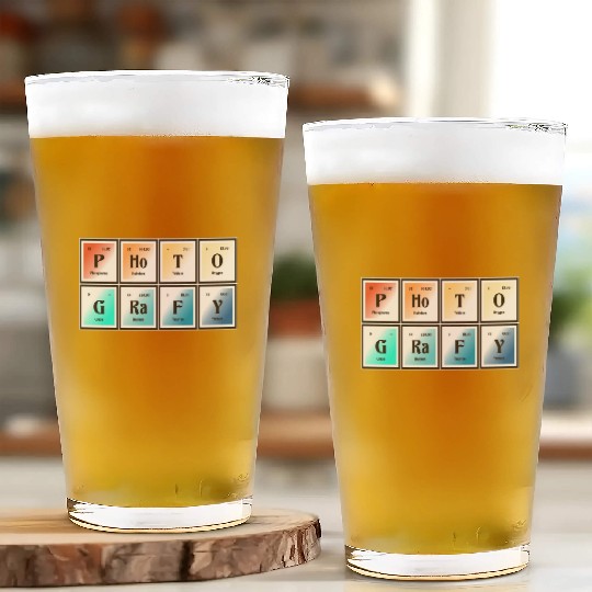 Photography | Periodic Table of Elements Glass Cups