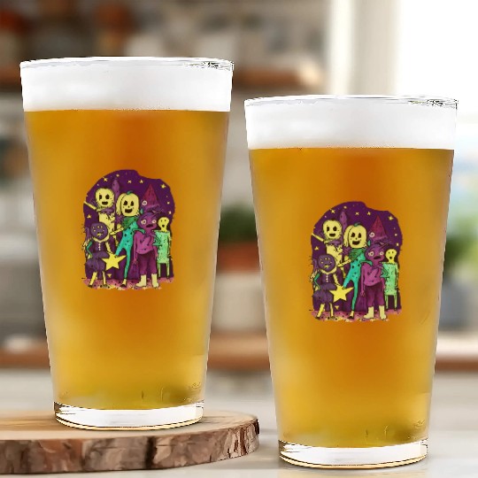 Halloween Funny Friends Glass Cups