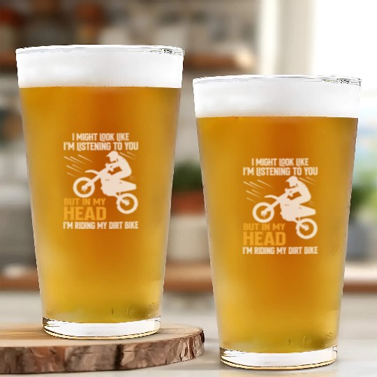 I´M RIDING MY DIRT BIKE Glass Cups