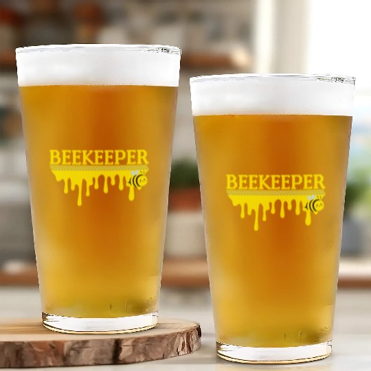 Bee Keeper Beekeeper, Funny Bee Hive Honey Lover Glass Cups