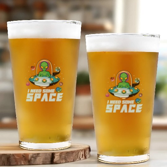 Alien Extraterrestrial Area 51 UFO Space Geek Gift Glass Cups