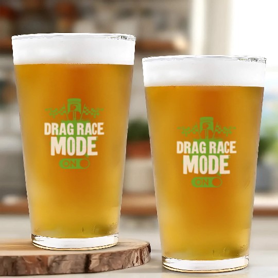 Drag Racing Race Car Drag Race Glass Cups