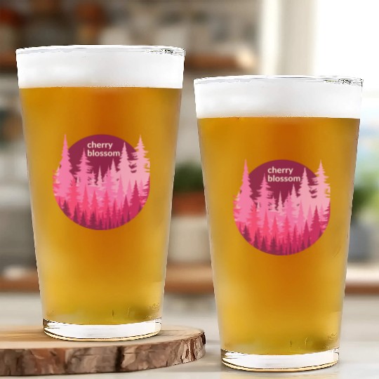 Cherry Blossom Forest Sun Glass Cups