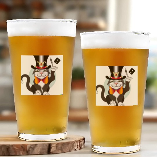 Cat joker Playing Cards | Gifts for Cat Lovers Glass Cups