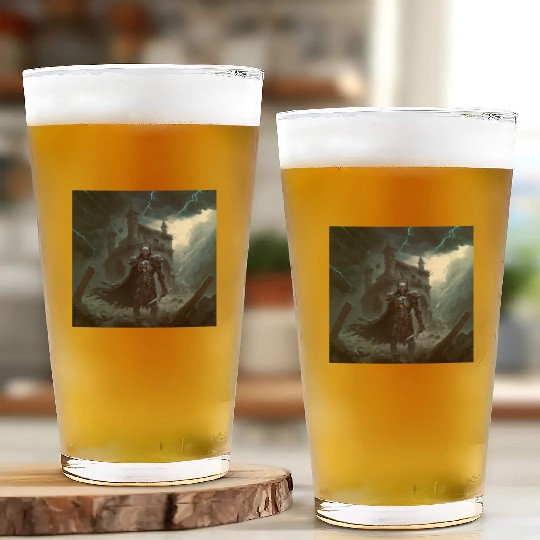 Death Knight in Thunderstorm Glass Cups