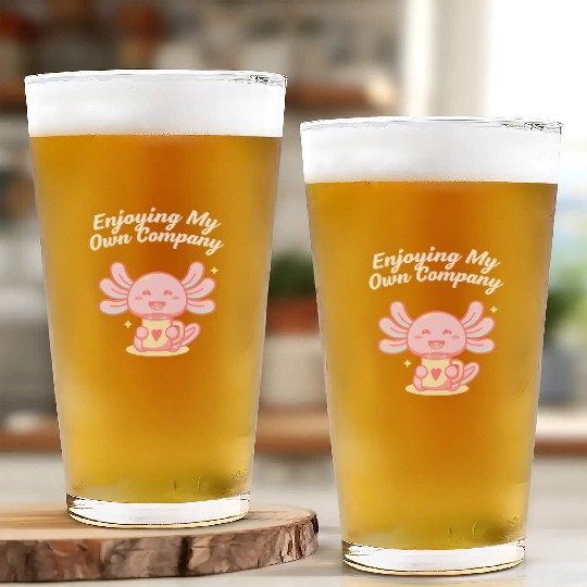 Enjoying My Own Company Sarcastic Introvert Sarcas Glass Cups