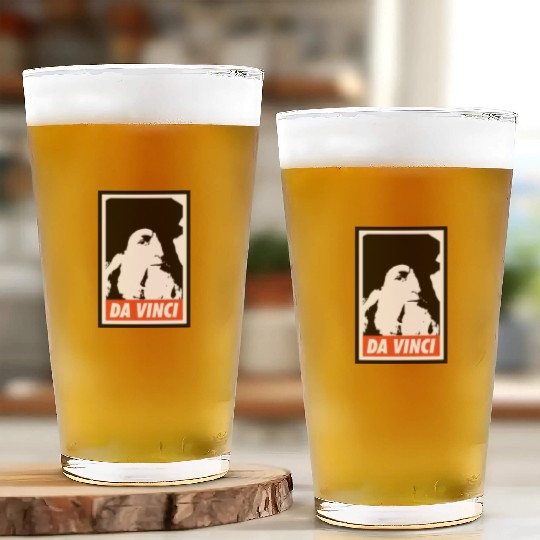 Leonardo Da Vinci Glass Cups