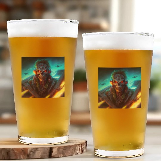 ZOMBIE IRON MAIDEN (version 13) Glass Cups