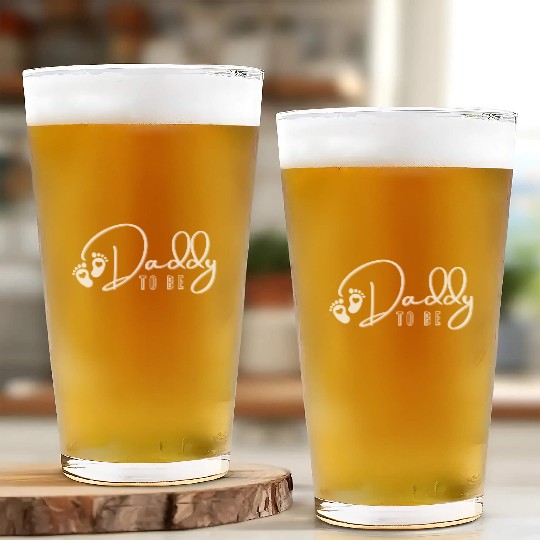 Daddy to be Glass Cups