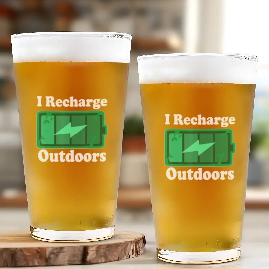 Nature Lover Outdoors Quote Glass Cups