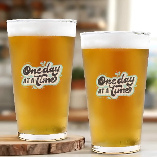 One day at a time Glass Cups