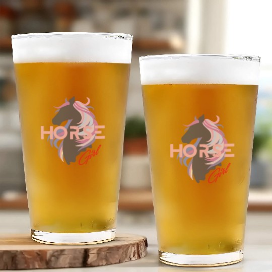 Horse Girl Glass Cups Horse Lovers Gift Equestrian
