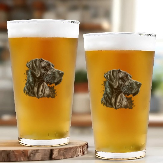 Great Dane Glass Cups