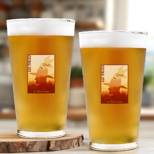 Central City Colorado wild west town Glass Cups