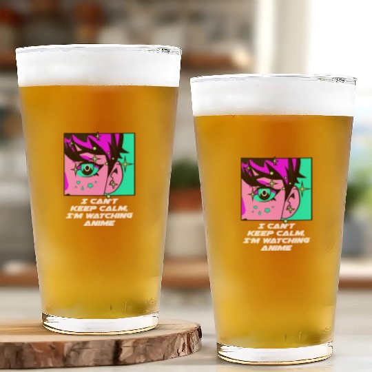 Cant Keep Calm Watching Anime Funny Anime Lover Hu Glass Cups