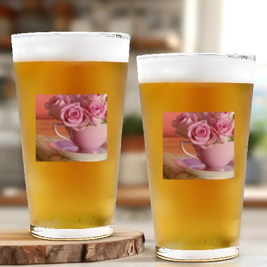 Beautiful Floral print Glass Cups