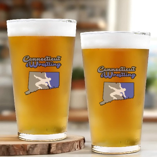 Connecticut Wrestling Glass Cups