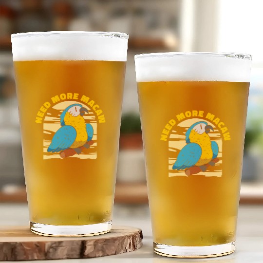 Macaw Parrot Lover Nature Zoo Animal Pet Glass Cups