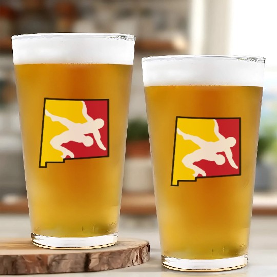 New Mexico Wrestling Glass Cups