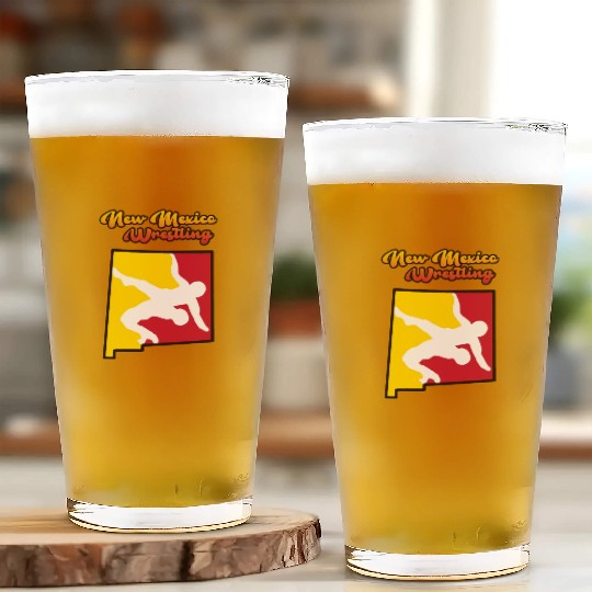 New Mexico Wrestling Glass Cups