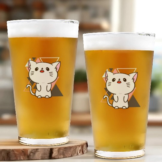 Cute little cat adorable kitty Kittenlove cat mom Glass Cups