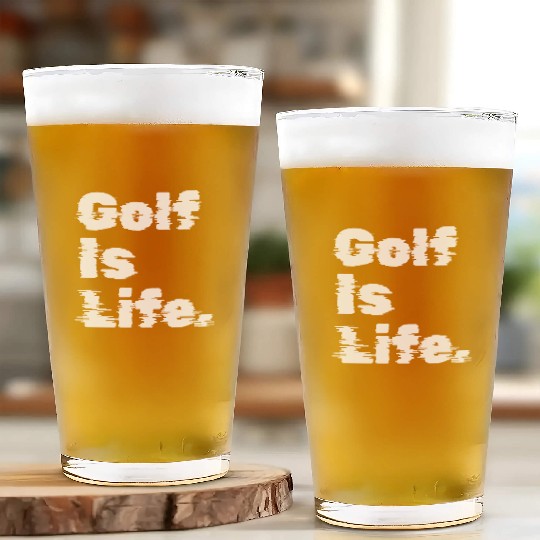 Golf Is Life, Golfer Design Glass Cups