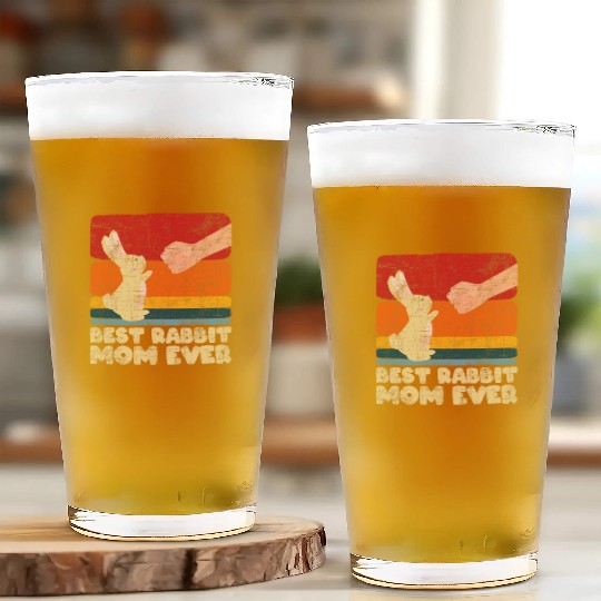 Best Rabbit Mom Ever Bunny Farmer Zookeeper Glass Cups