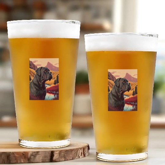 Cane Corso Nature Glass Cups