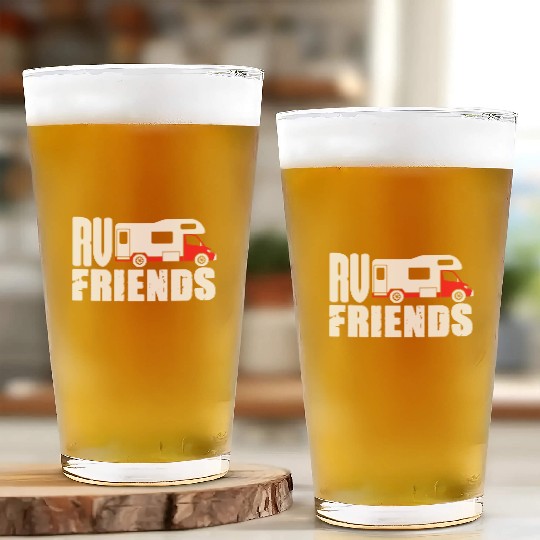 Motorhome Rv Camping Camper Rv Friends Glass Cups