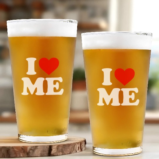 I Love Me Heart Maine Glass Cups