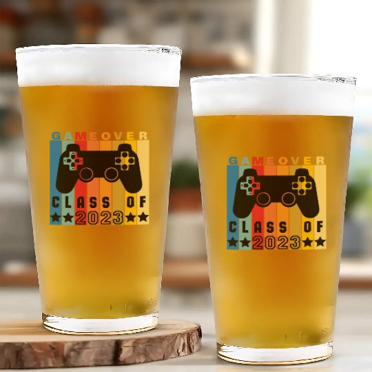 Game Over Class Of 2023 Glass Cups