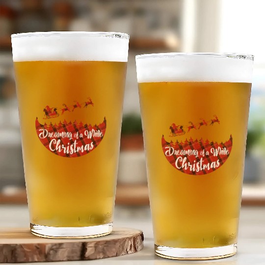 Dreaming of a White Christmas Glass Cups