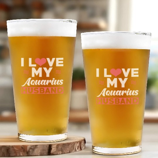 I love my Aquarius Husband Glass Cups