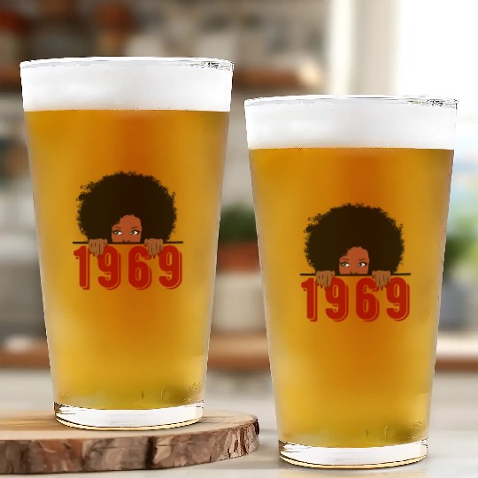 Black Queen Born In 1969 50Th Awesome Glass Cups