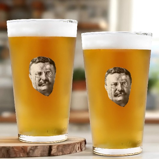 President Teddy Roosevelt Glass Cups