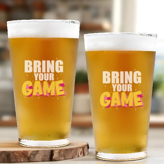 BRING YOUR GAME nostalgia Glass Cups